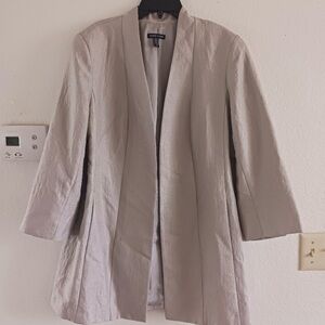 Eileen Fisher Jacquard Silk Blend‎ Blazer Coat